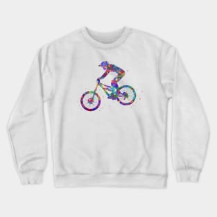 Downhill mountain biker Crewneck Sweatshirt